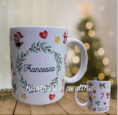 Tazza in ceramica personalizzata Natale