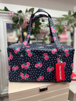 Bauletto Naj-Oleari rose fondo nero