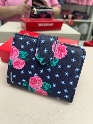 Portafoglio Naj-Oleari rose fondo nero S