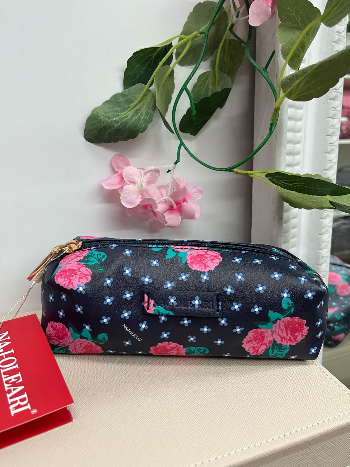 Astuccio Naj-Oleari rose fondo nero