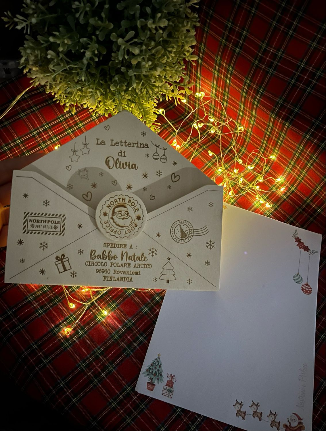 Portaletterina Babbo Natale personalizzata
