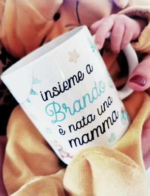 Tazza in ceramica personalizzata è nata una Mamma