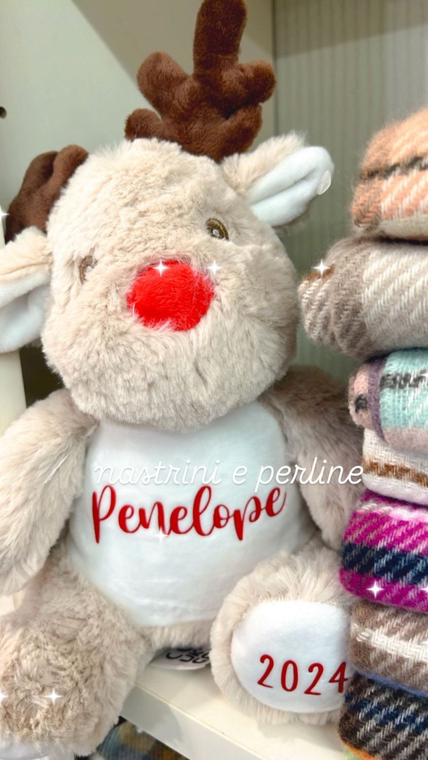 Peluche personalizzato Renna