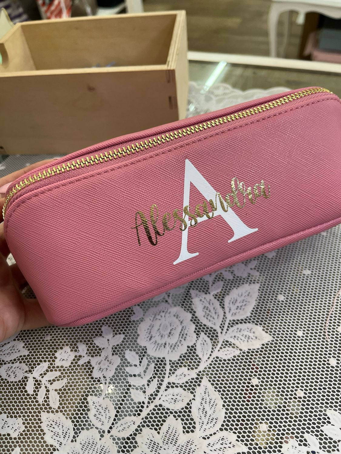 Beauty m rosa fard squadrato personalizzato collezione Elite
