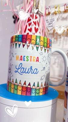 Tazza in ceramica personalizzata tema Maestra Vers. 2