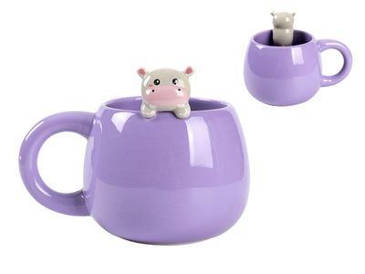 Tazza charm ippopotamo