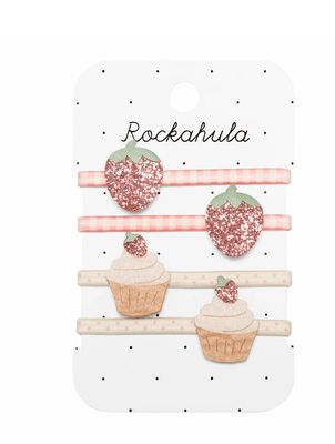 Set 4 elastichetti con fragole e dolcetti Rockahula