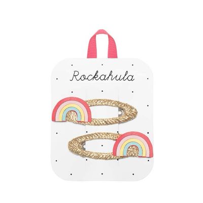 Set 2 Mollette Clic Clac arcobaleno colori accesi Rockahula