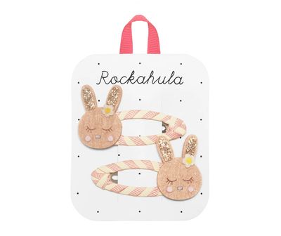 Set 2 Mollette Clic Clac con coniglietti Rockahula