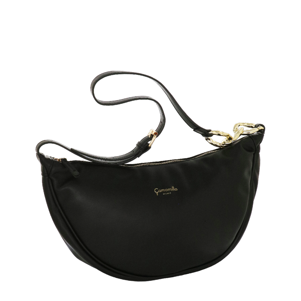 BORSA A TRACOLLA MELANIE NERO Camomilla Milano