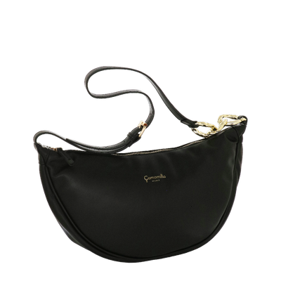 BORSA A TRACOLLA MELANIE NERO Camomilla Milano
