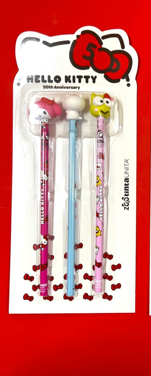 Confezione 3 matite Hello Kitty dec. 2