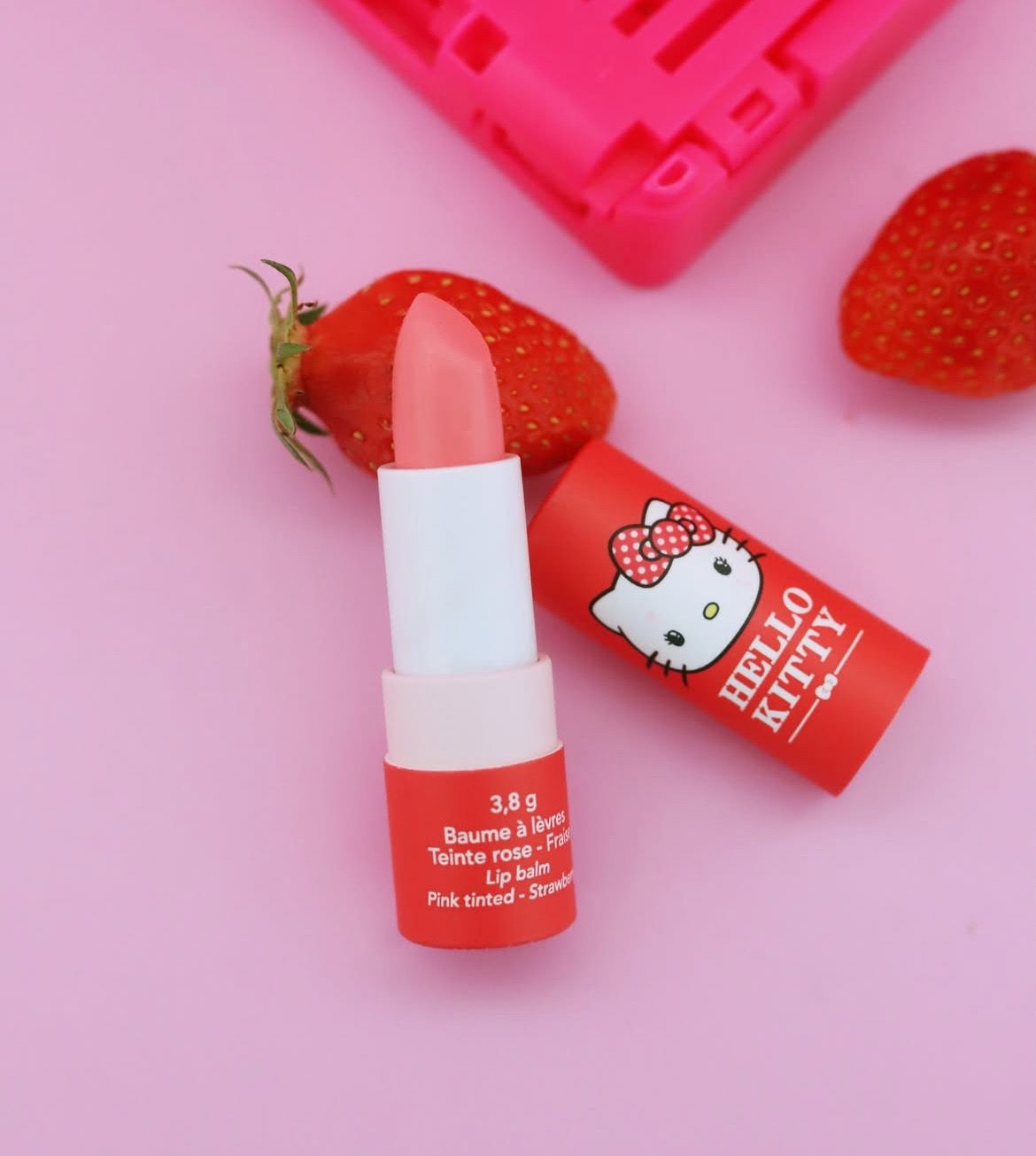 Lip balm colorato rosa Hello Kitty