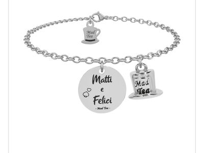 Bracciale Mad Tea del Cappellaio Matto “Matti e Felici” AWB015