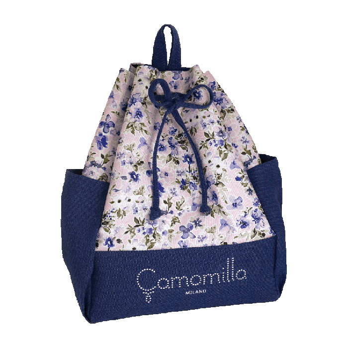 ZAINO MARE M FIORI LILLA Camomilla Milano