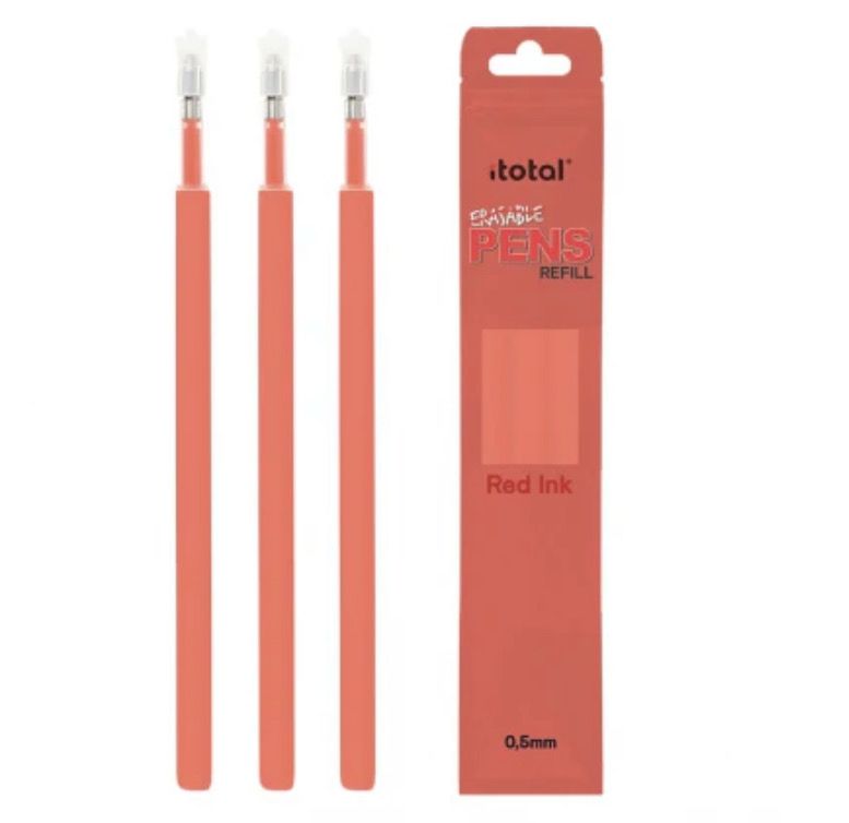 Confezione 3 Refill inchiostro penna cancellabile iTotal rosso