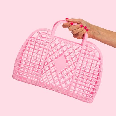 Borsa Sunjellies large rosa bubblegum