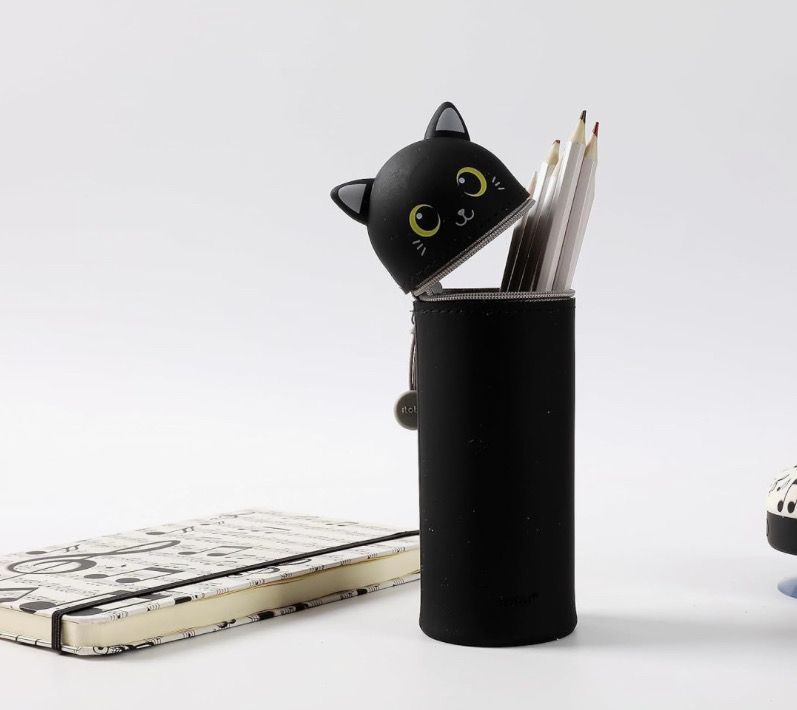 Astuccio silicone gatto nero