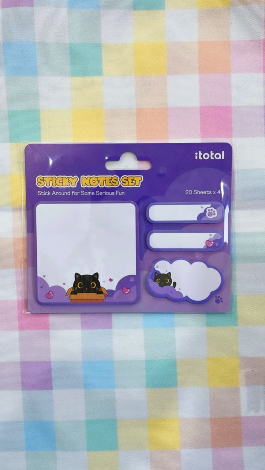 Sticky Note set gatto nero