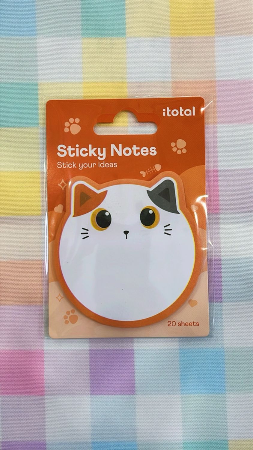 Sticky Notes gatto arancio bianco