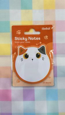 Sticky Notes gatto arancio bianco