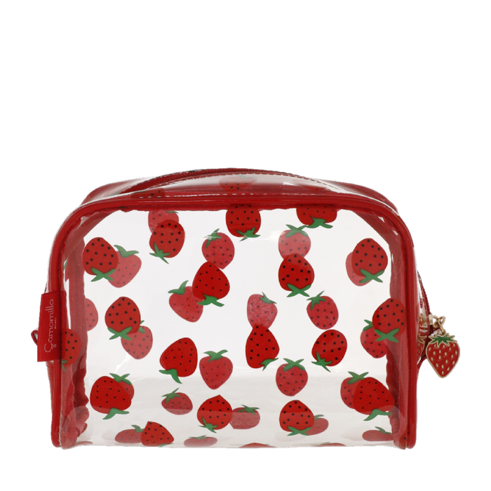 NECESSAIRE trasparente L BERRY ROSSO Camomilla Milano