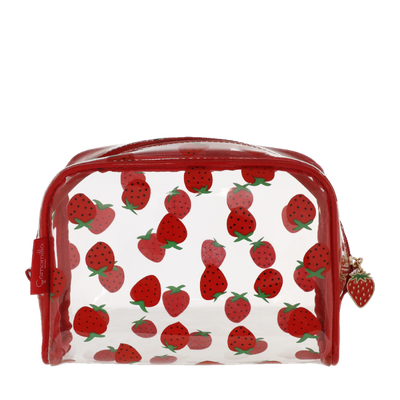 NECESSAIRE trasparente L BERRY ROSSO Camomilla Milano