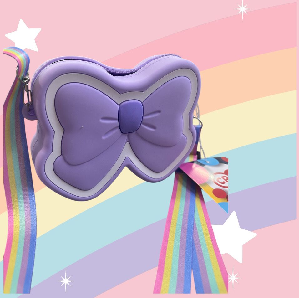 Tracollina fiocco lilla in silicone