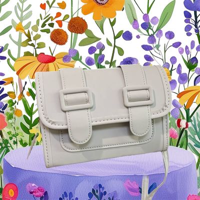 Piccola cartella macaron off white