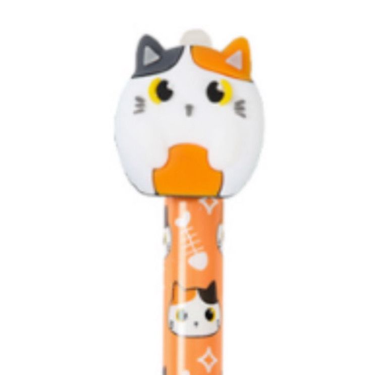 Penna Cancellabile gatto arancio bianco iTotal