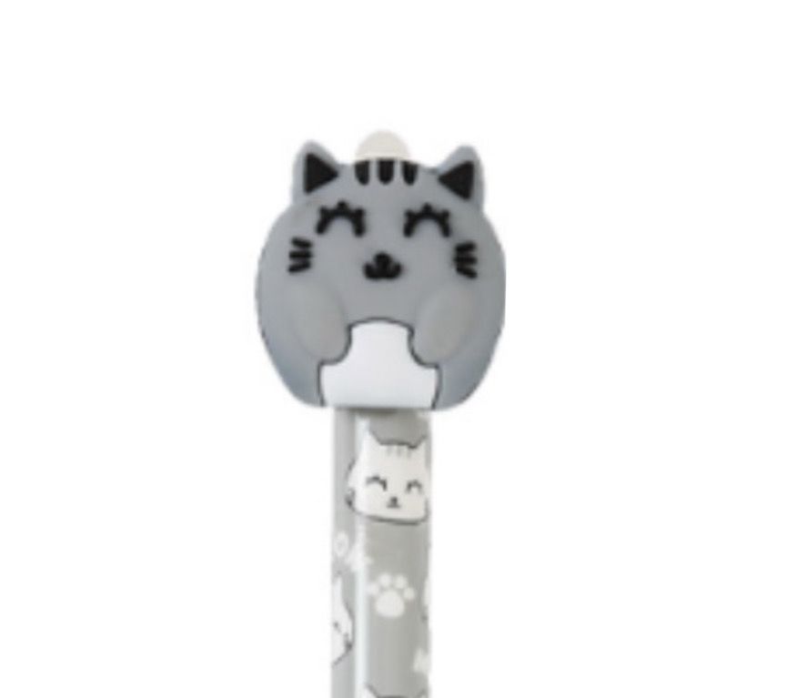 Penna Cancellabile gatto grigio iTotal