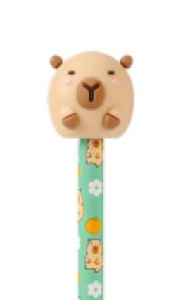 Matita capibara in legno I-TOTAL con topper