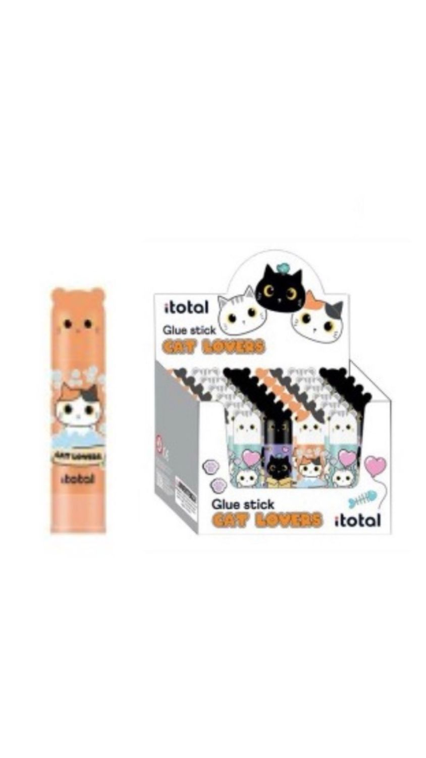 Colla stick gatto arancio bianco Itotal