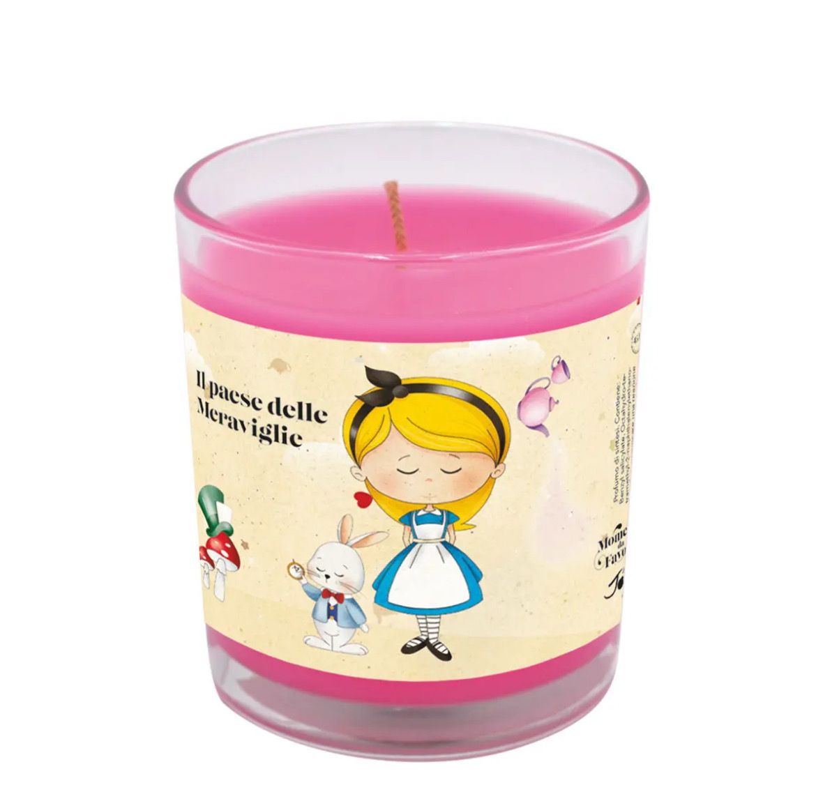 Candela Bicchiere Alice nel paese delle meraviglie