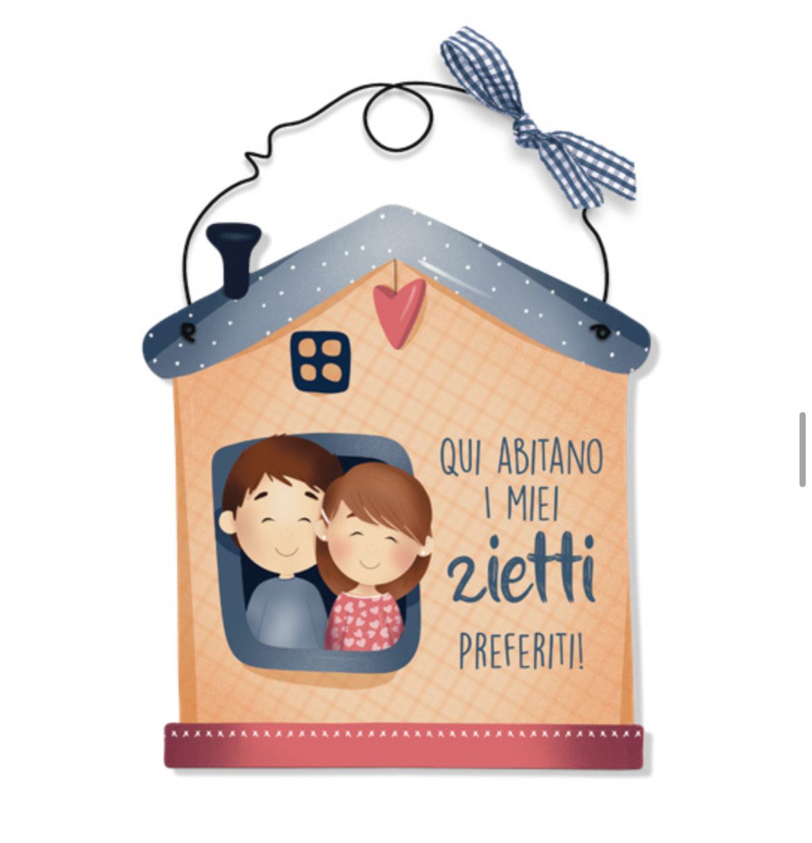 Targa casetta qui abitano i miei zietti preferiti