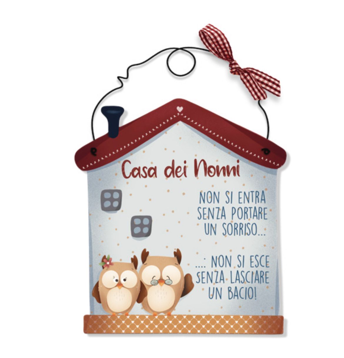 Targa casetta casa dei nonni