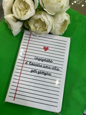 Quaderno personalizzato tema maestra