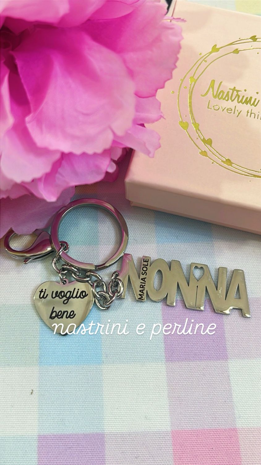 Portachiavi Scritta Nonna