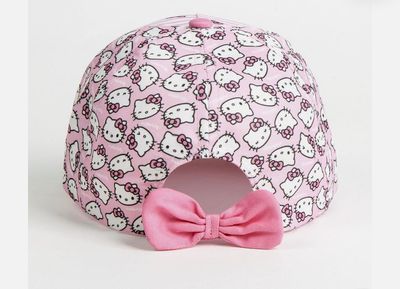 Cappellino con visiera e fiocchetto Hello Kitty