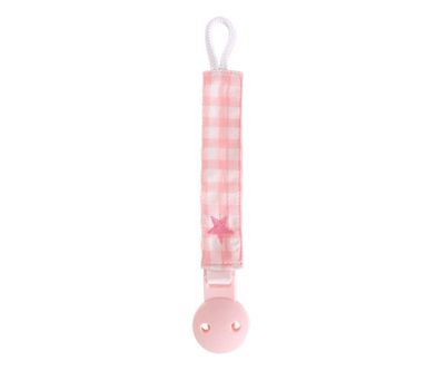 Portaciuccio Tutete in cotone con clip rosa