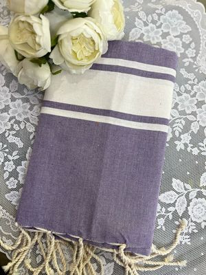 Telo fouta TU22 glicine banda bianca