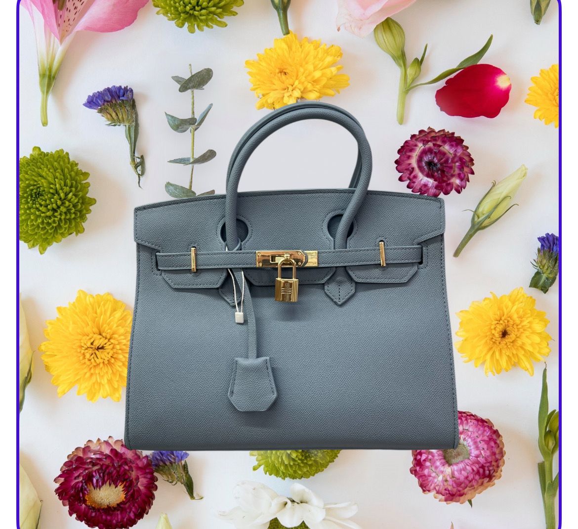 Borsa in ecopelle Miranda celeste