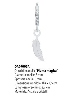 Mono orecchino cerchietto Mad Tea piuma Dumbo