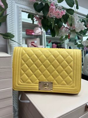 Borsa a tracolla Caroline gialla