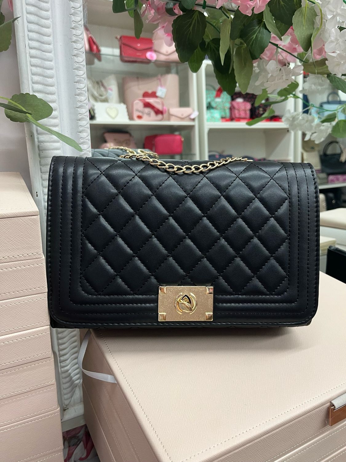 Borsa a tracolla Caroline nero