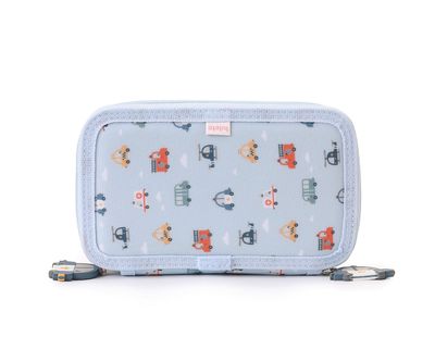 Astuccio Doppio vano doppia zip city cars