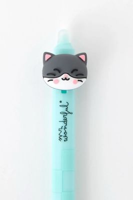 Penna cancellabile a scatto gatto Mr Wonderful