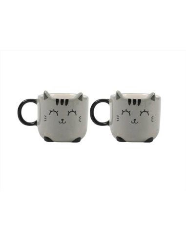Set tazzine espresso gatto grigio