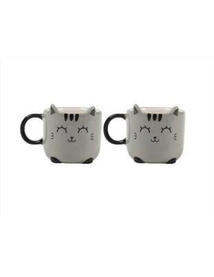 Set tazzine espresso gatto grigio