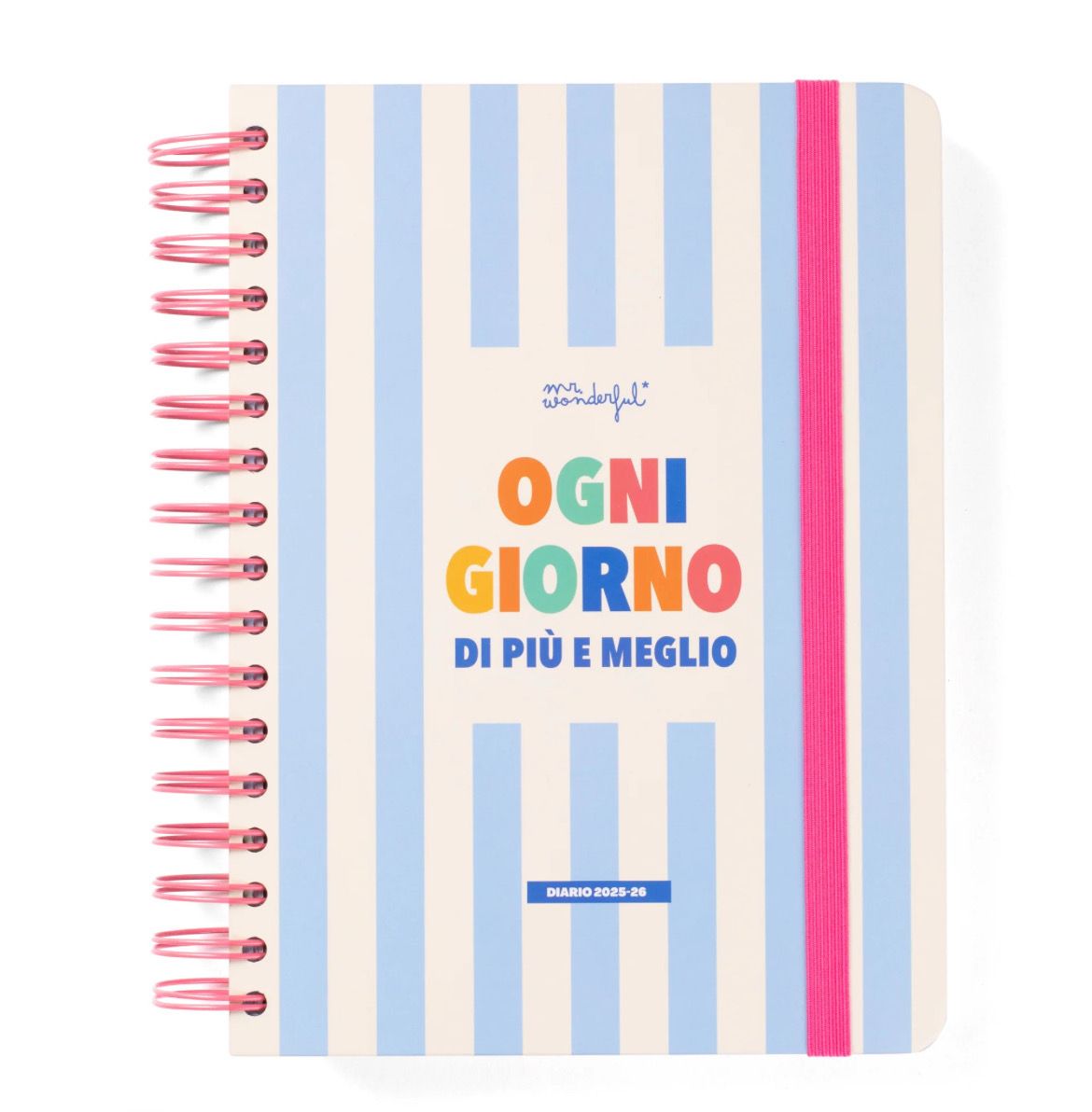 AGENDA DIARIO SCOLASTICO 2025-2026 GIORNALIERO GG - OGNI GIORNO DI PIÙ E MEGLIO